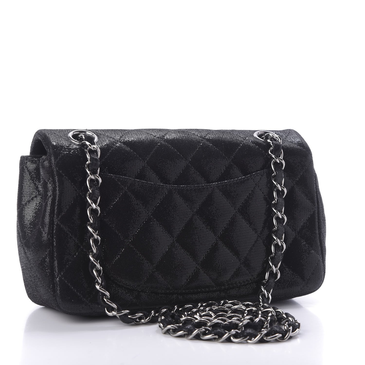 Chanel Sequin Goatskin Crystal CC Mini Flap Black 3 of 9