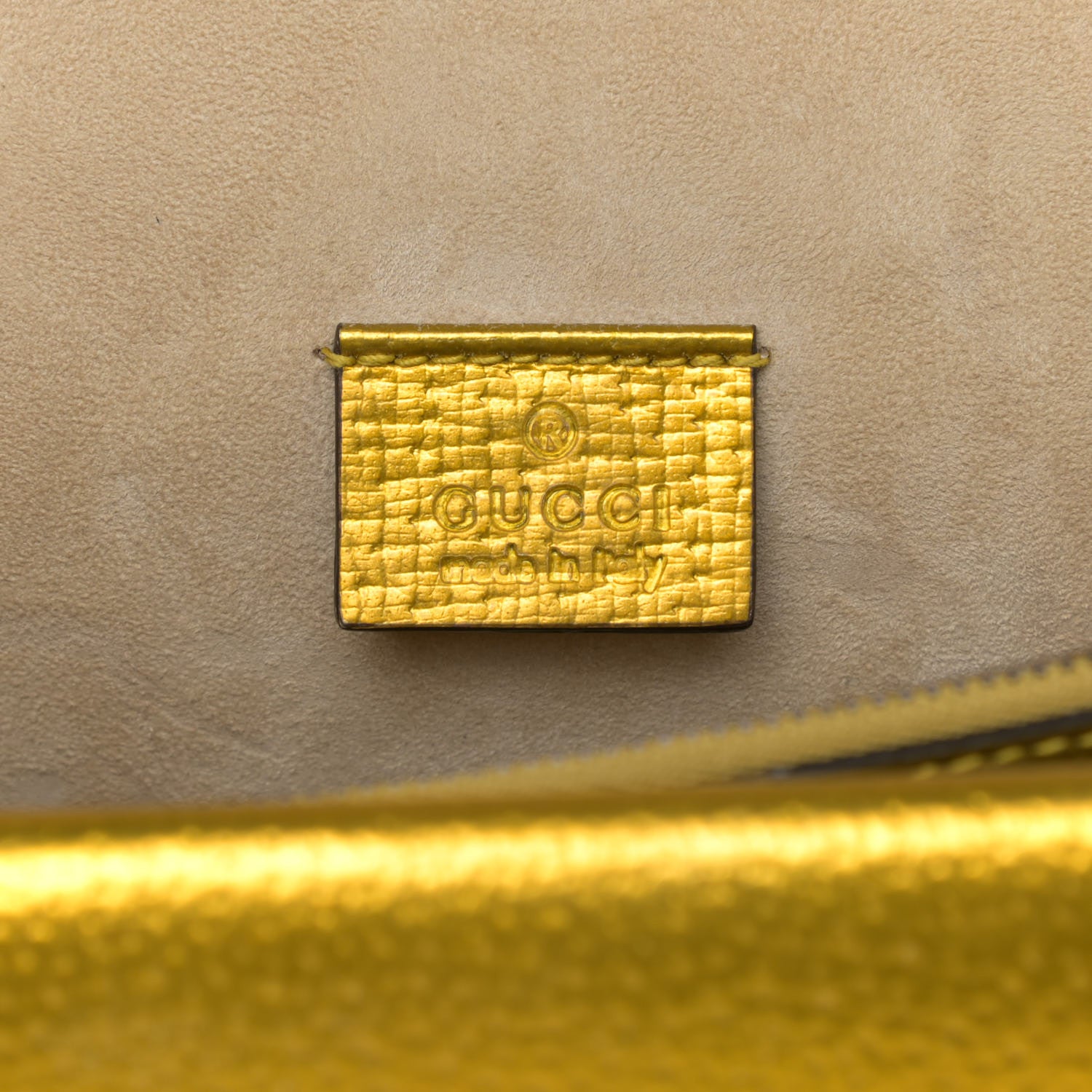 Gucci Metallic Calfskin Medium Dionysus Shoulder Bag Yellow 8 of 11