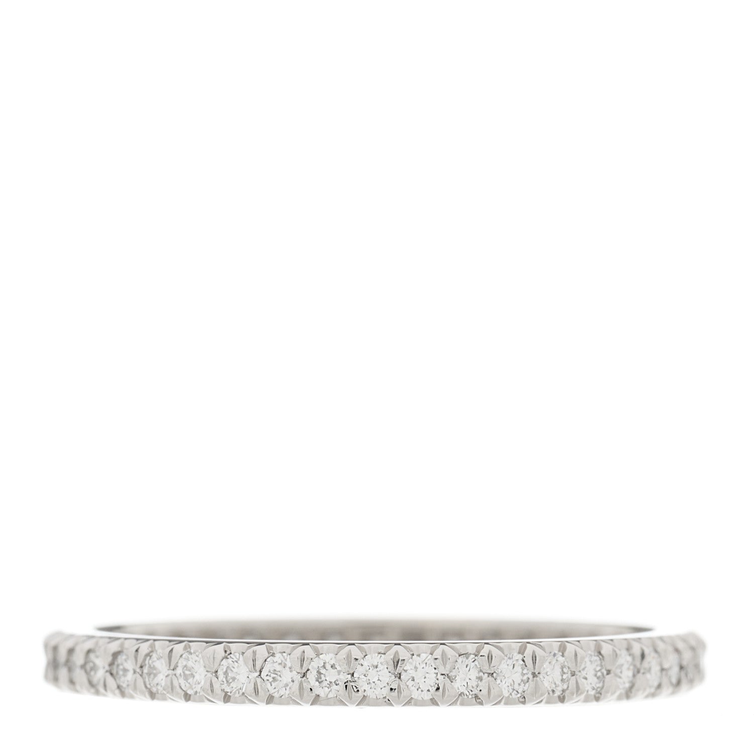Tiffany Platinum Diamond .30ctw Soleste Eternity Band Ring 54 7 3 of 4