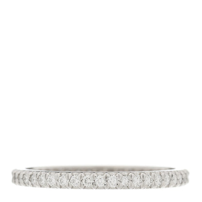 Tiffany Platinum Diamond .30ctw Soleste Eternity Band Ring 54 7 3 of 4