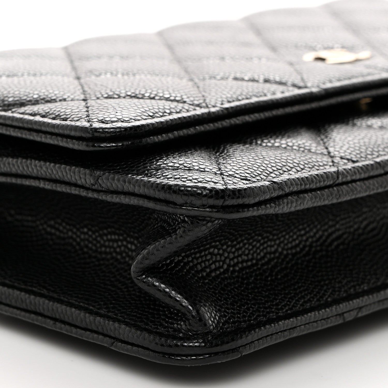 Chanel Caviar Quilted Wallet on Chain WOC Black 9 of 10