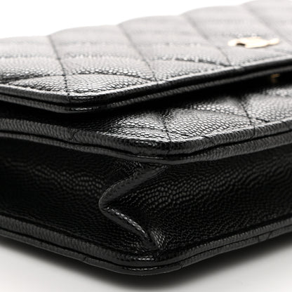 Chanel Caviar Quilted Wallet on Chain WOC Black 9 of 10