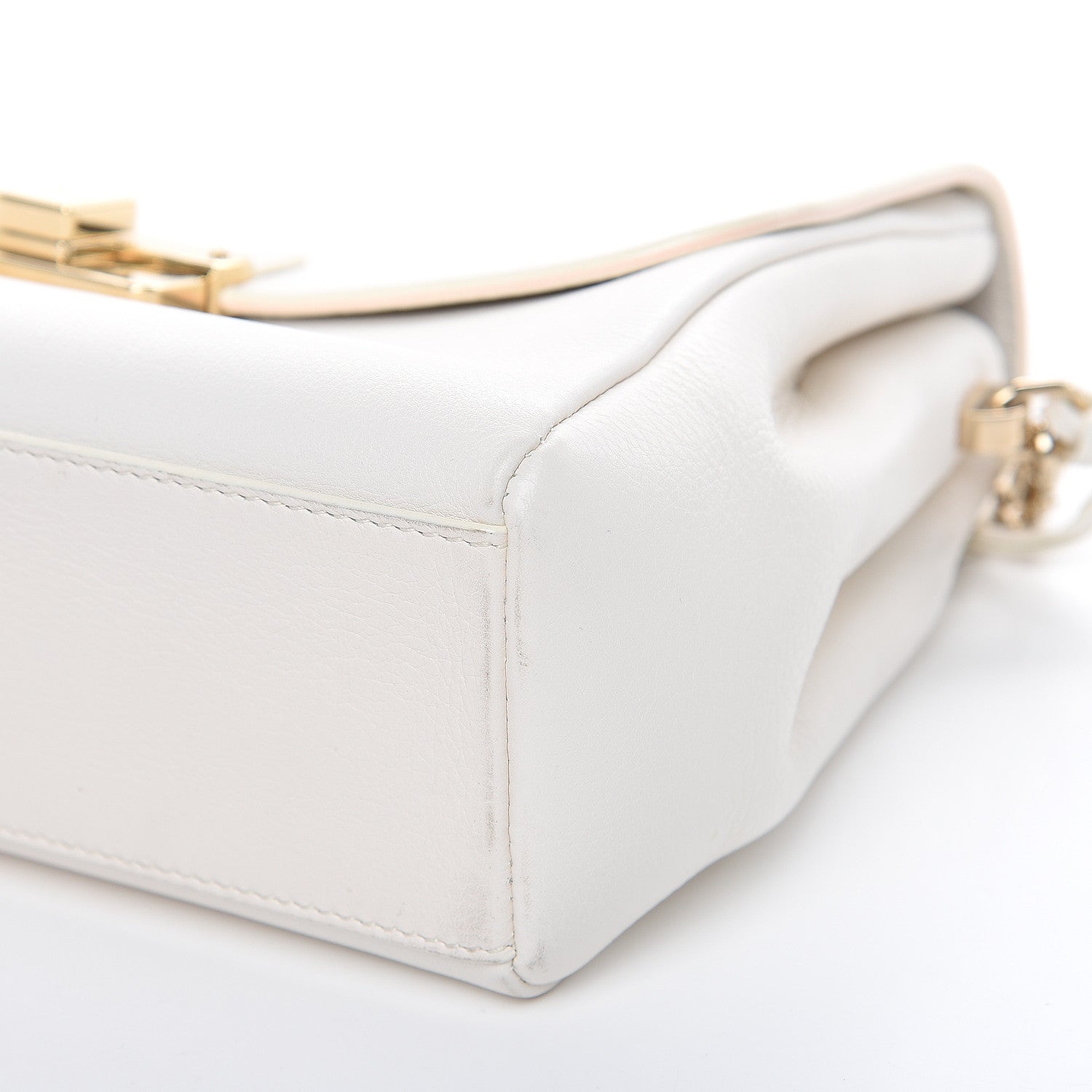 Christian Dior Calfskin Small Diorling White 10 of 12