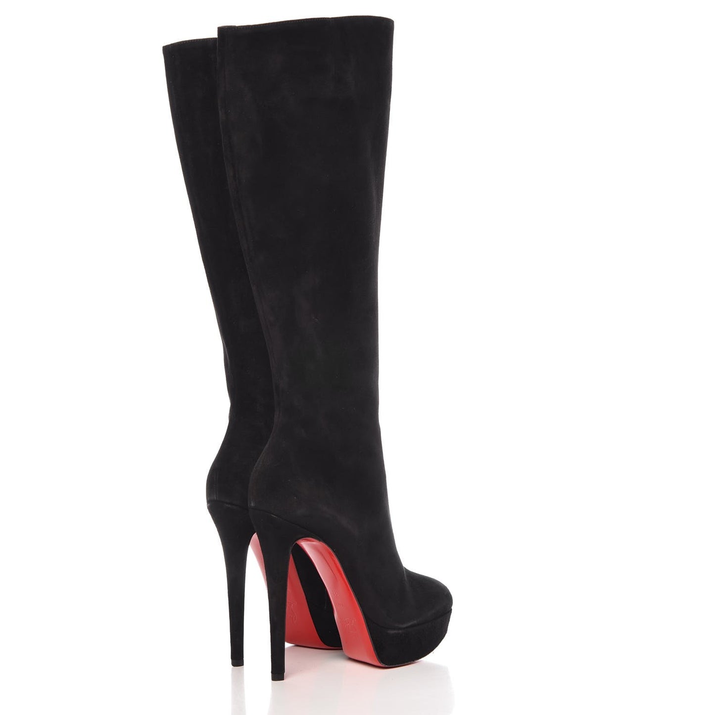 Veau Velours Bianca 140 Knee Boots 37 Black