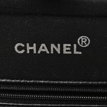 Chanel Jersey Quilted Kisslock Shoulder Bag Black 6 of 10