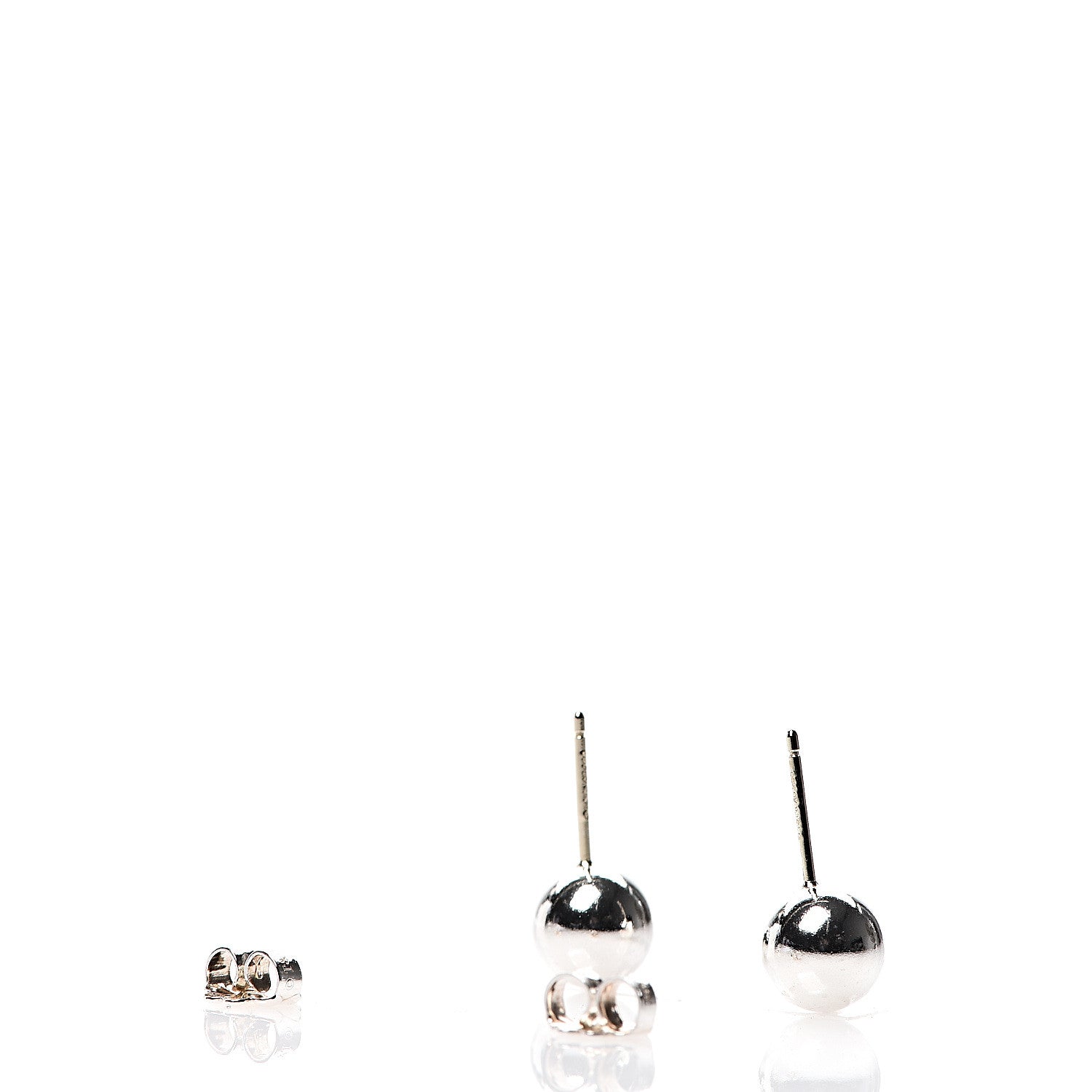Tiffany Sterling Silver 8mm HardWear Ball Earrings 3 of 4