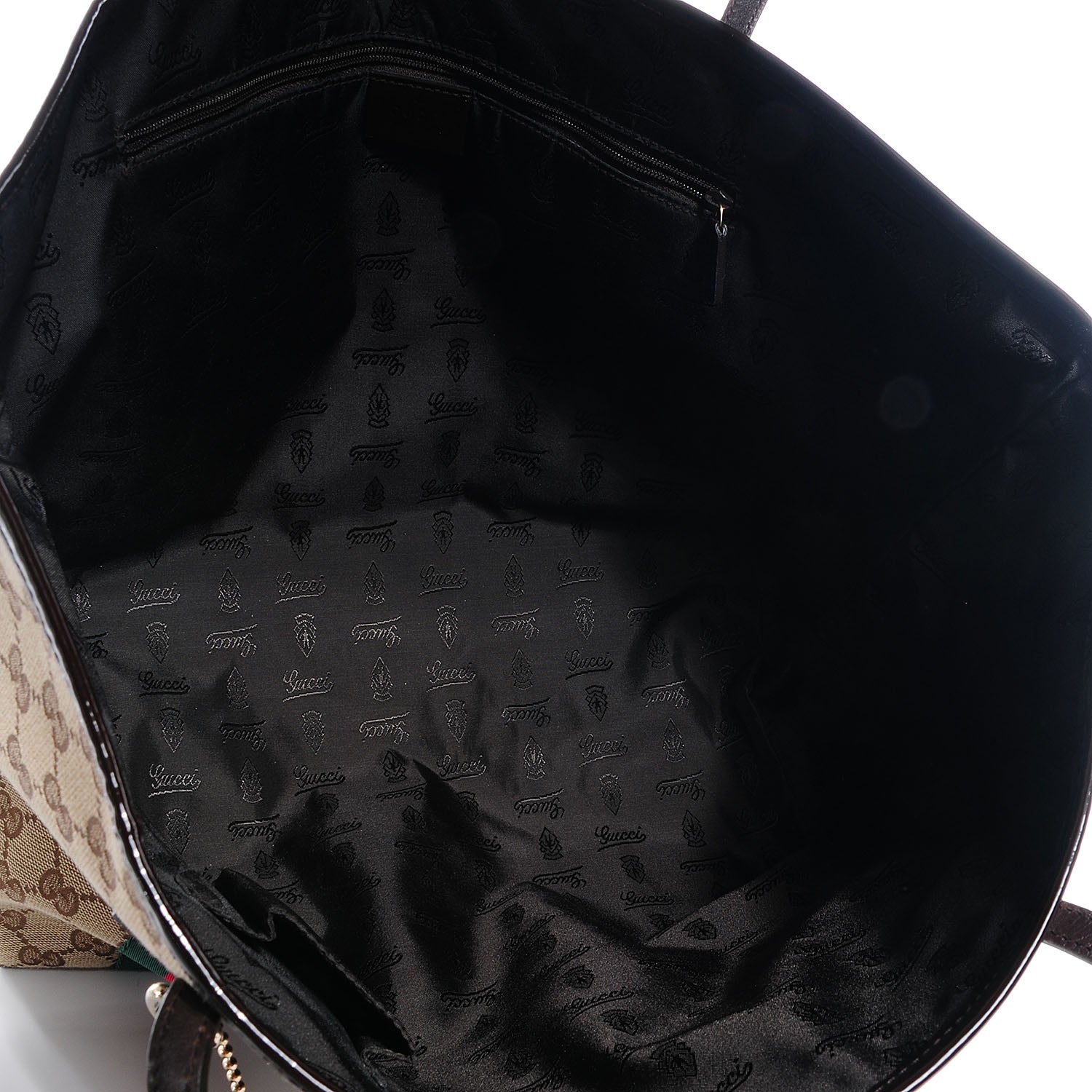 Gucci Monogram Web Large Jolie Tote Brown 5 of 9