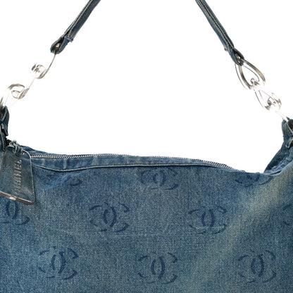 Chanel Denim CC Hobo Dark Blue 7 of 16