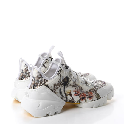 Christian Dior Neoprene Rubber Champetre Print Womens D-Connect Sneakers 40.5 White Multicolor 4 of 10