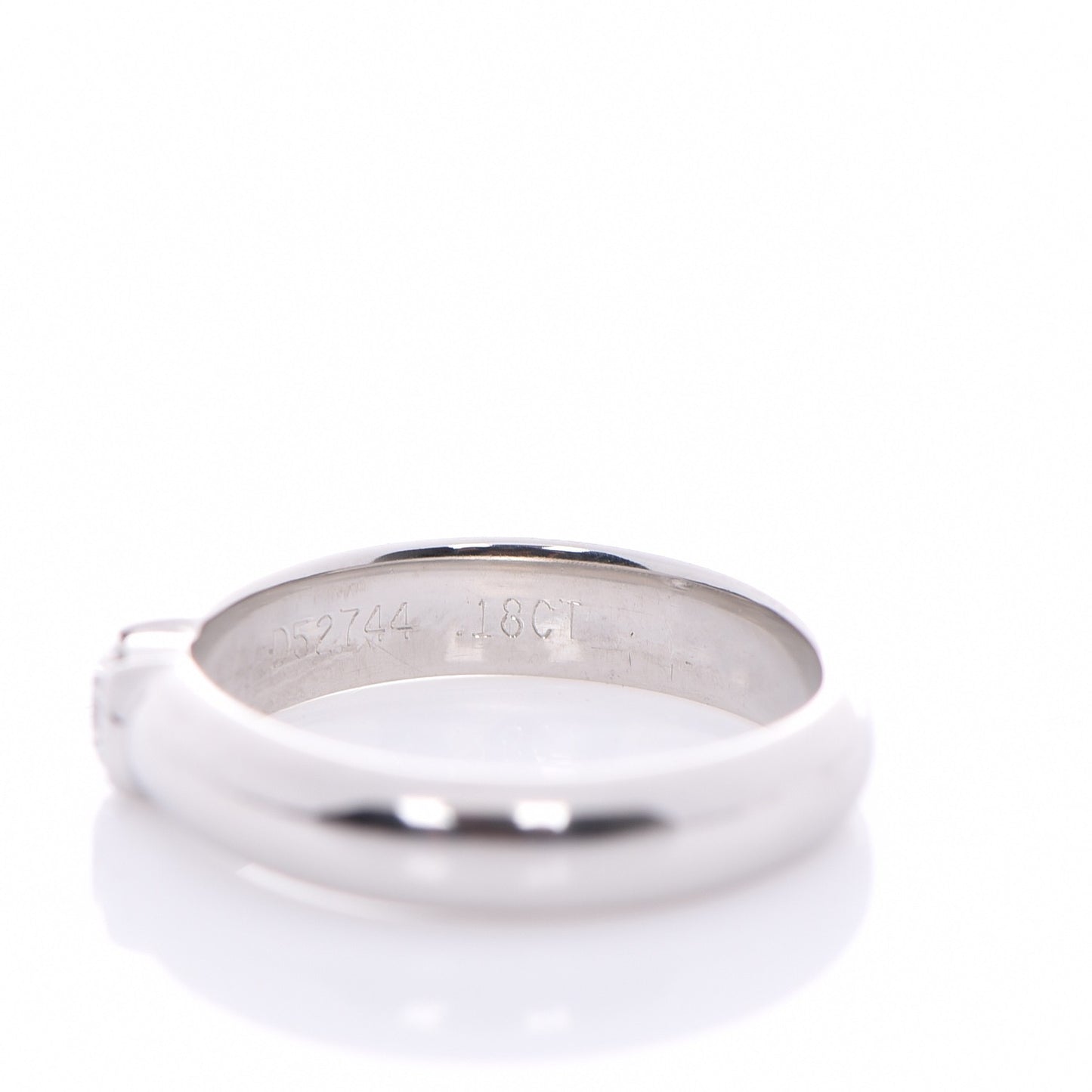 Platinum Diamond Etoile Solitaire Ring 4.25