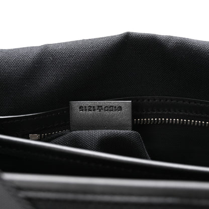 Christian Dior Canvas Embroidered Medium Jett Messenger Black White 7 of 11