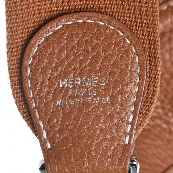 Hermes Taurillon Clemence Evelyne III PM Gold 8 of 9