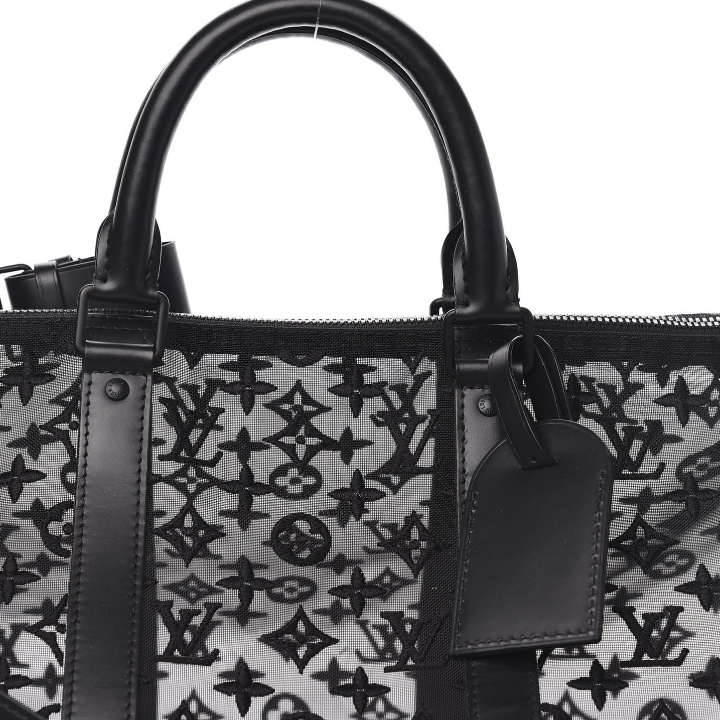 Monogram See Through Keepall Bandouliere 50 Black