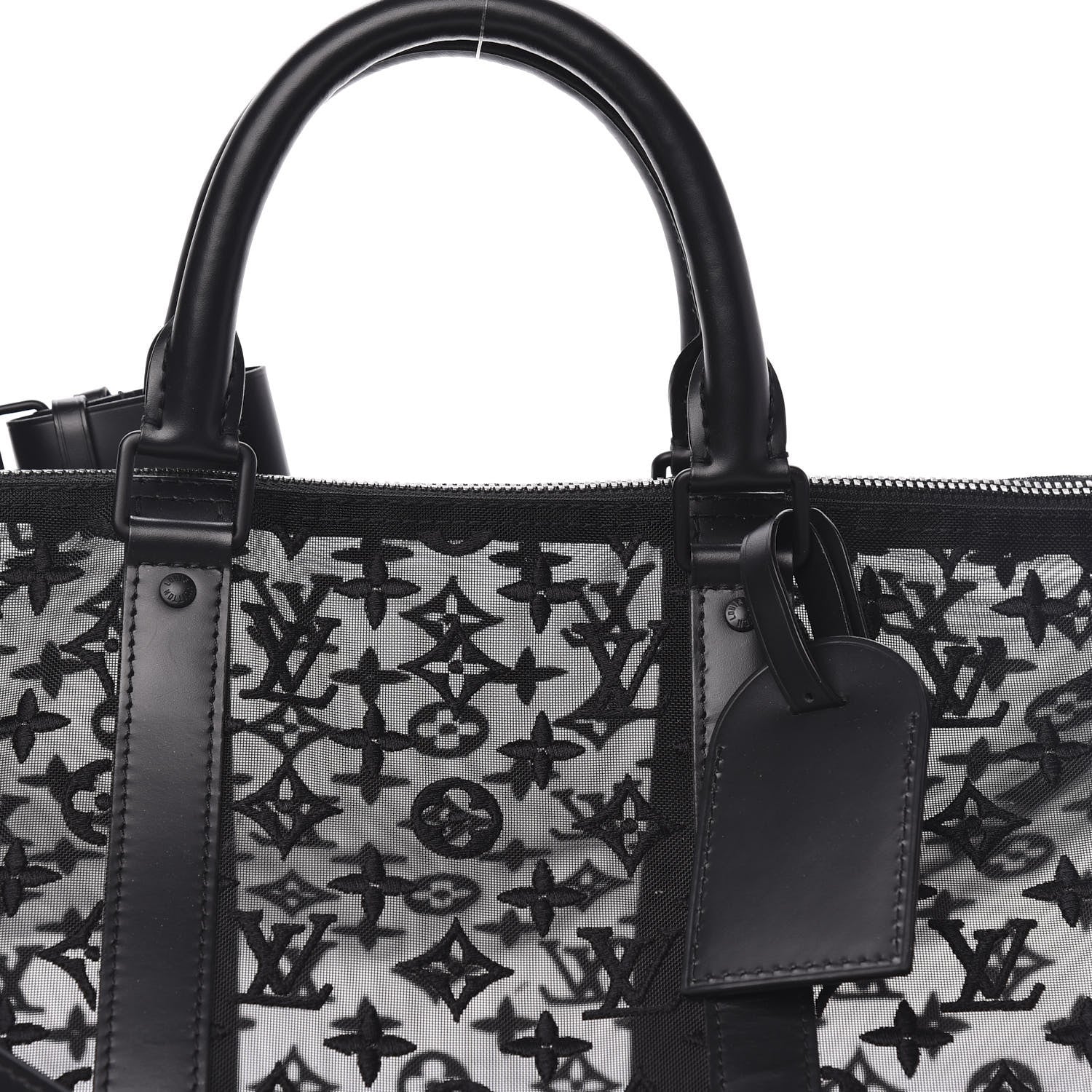 Louis Vuitton Monogram See Through Keepall Bandouliere 50 Black 11 of 11
