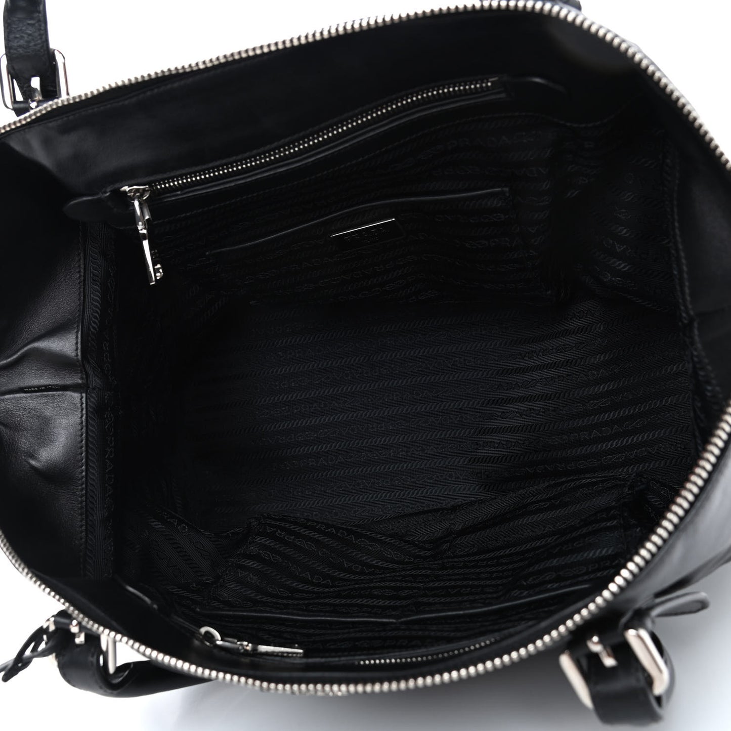 Soft Calf Large Shoulder Bag Black