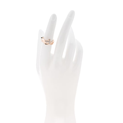 Tiffany 18K Rose Gold Diamond T Square Wrap Ring 52 6 2 of 5