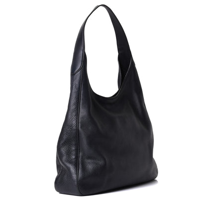 Prada Vitello Daino Medium Pocket Hobo Bag Black 2 of 6