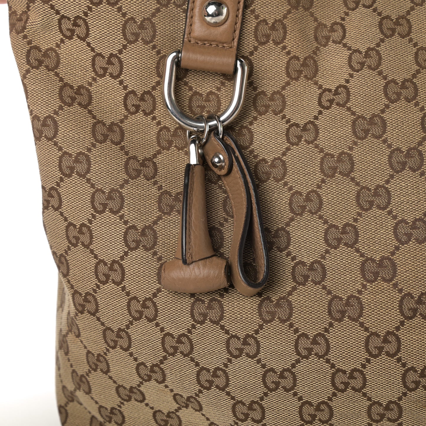 Monogram Medium Icon Bit Tote Light Brown