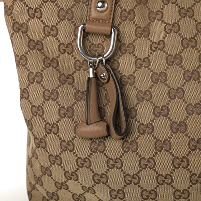 Gucci Monogram Medium Icon Bit Tote Light Brown 18 of 20