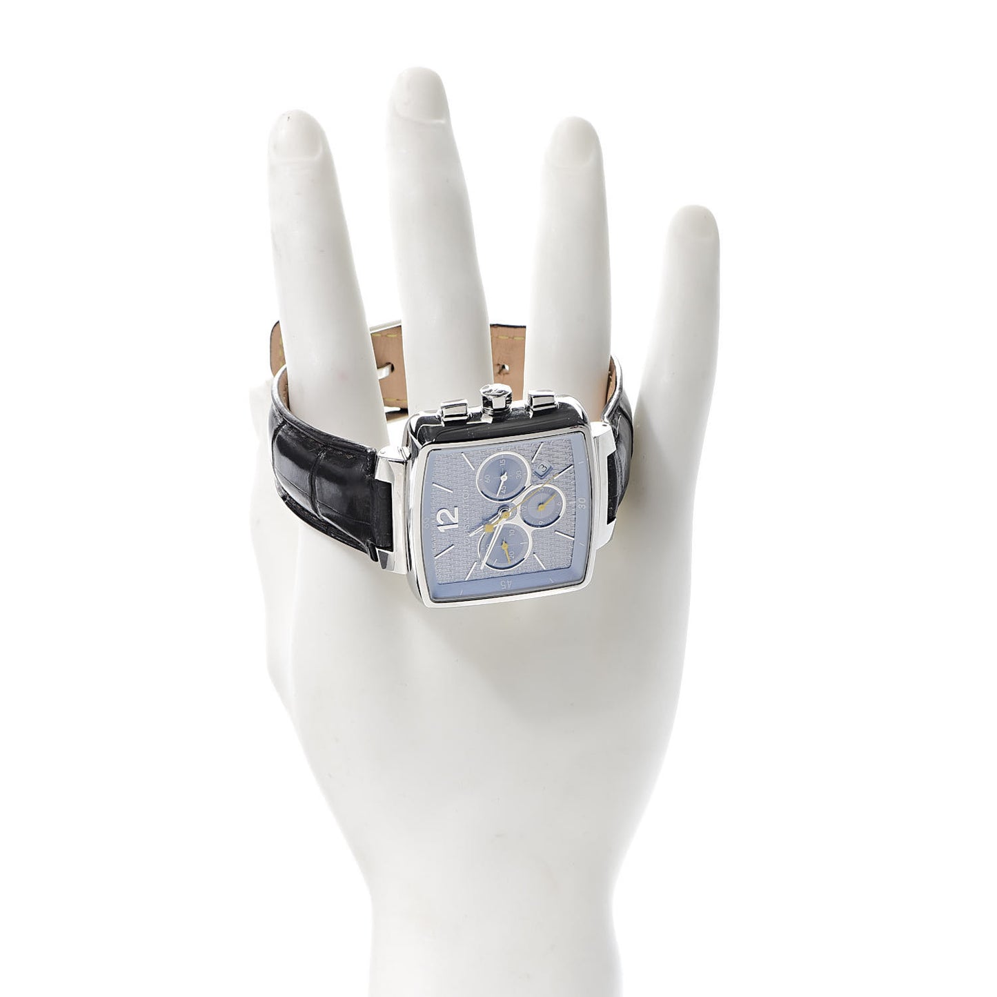 Stainless Steel Alligator 41mm Speedy Chronograph Automatic Watch Blue