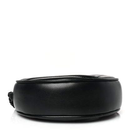 Saint Laurent Calfskin Matelasse Chevron Round Vinyle Camera Bag Black 4 of 8