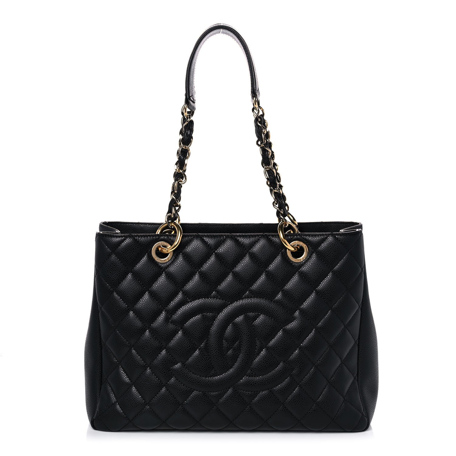 Chanel Caviar Quilted Grand Shopping Tote GST Black 1 of 12