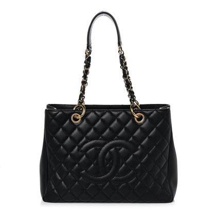 Chanel Caviar Quilted Grand Shopping Tote GST Black 1 of 12