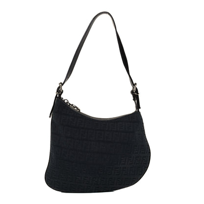 Fendi Velvet Zucchino Suede Ostrik Hobo Grigio Testa di Moro 1 of 10