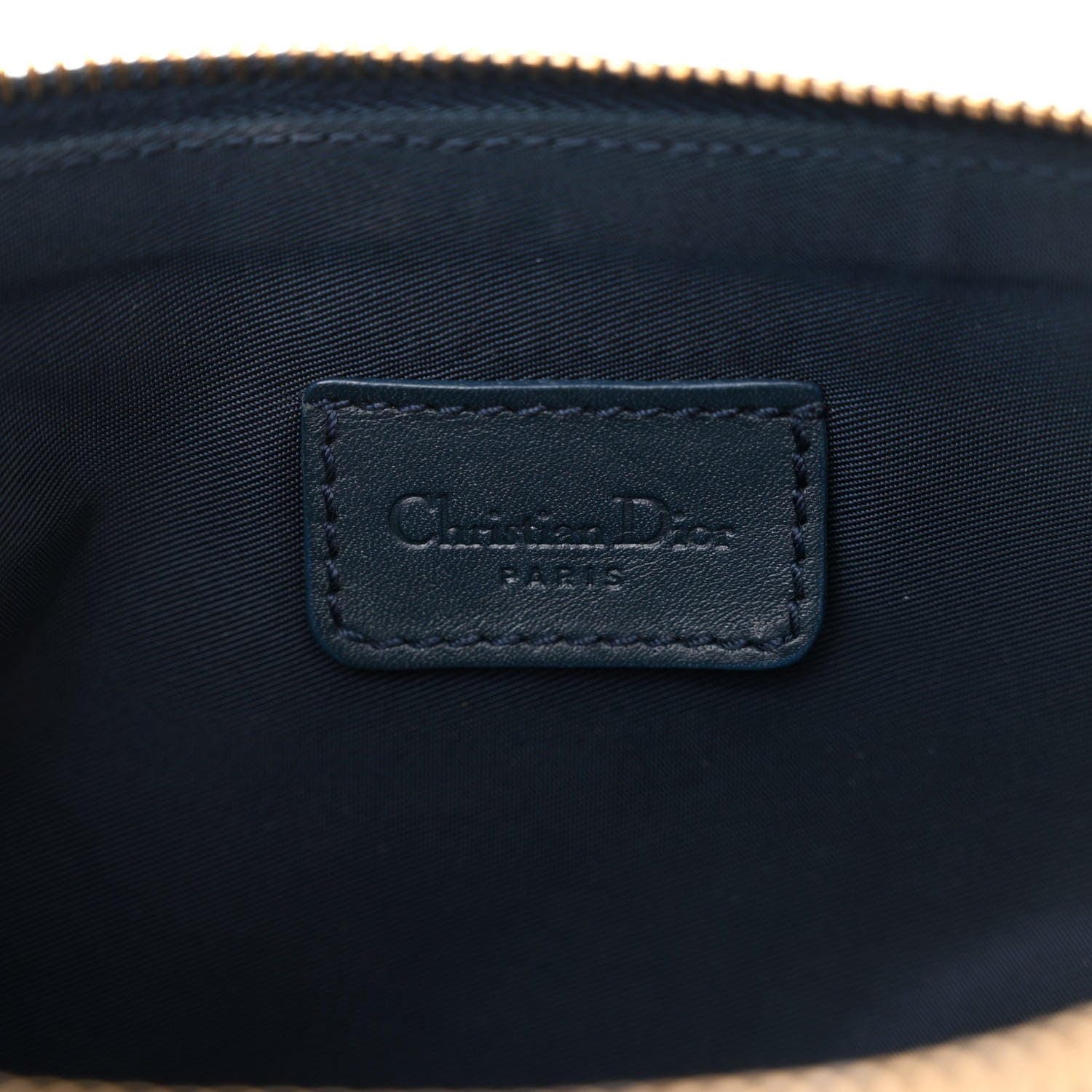 Christian Dior Monogram Mini Saddle Pochette Navy 6 of 11