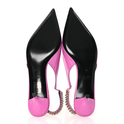 Gucci Patent Signoria Slingback 38 Libre 38 Pink 6 of 14