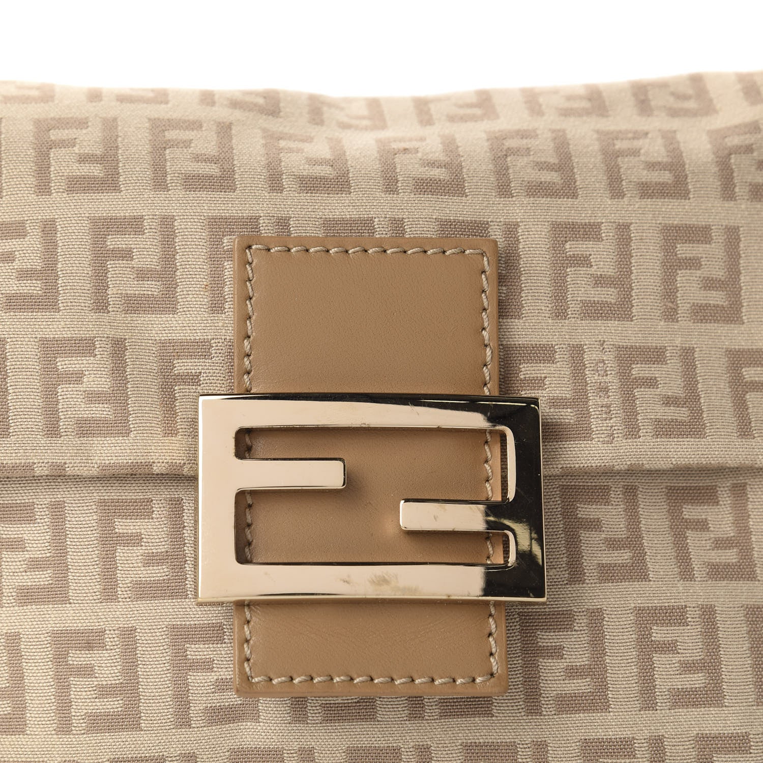 Fendi Zucchino Vitello Mini Mama Baguette Beige Tortora 10 of 10