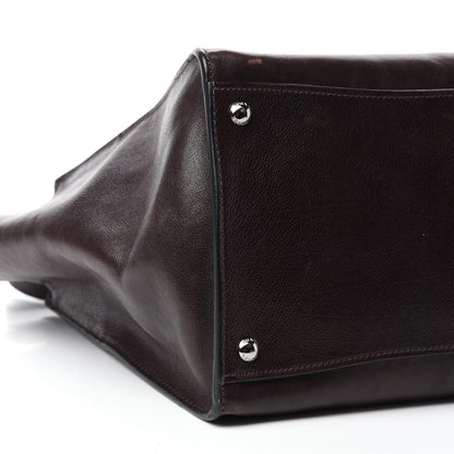 Prada Glace Calfskin Twin Pocket Tote Moro 6 of 16