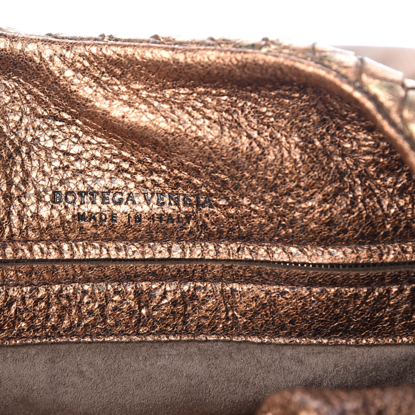Cervo Deerskin Large Hobo Rame Ossidato