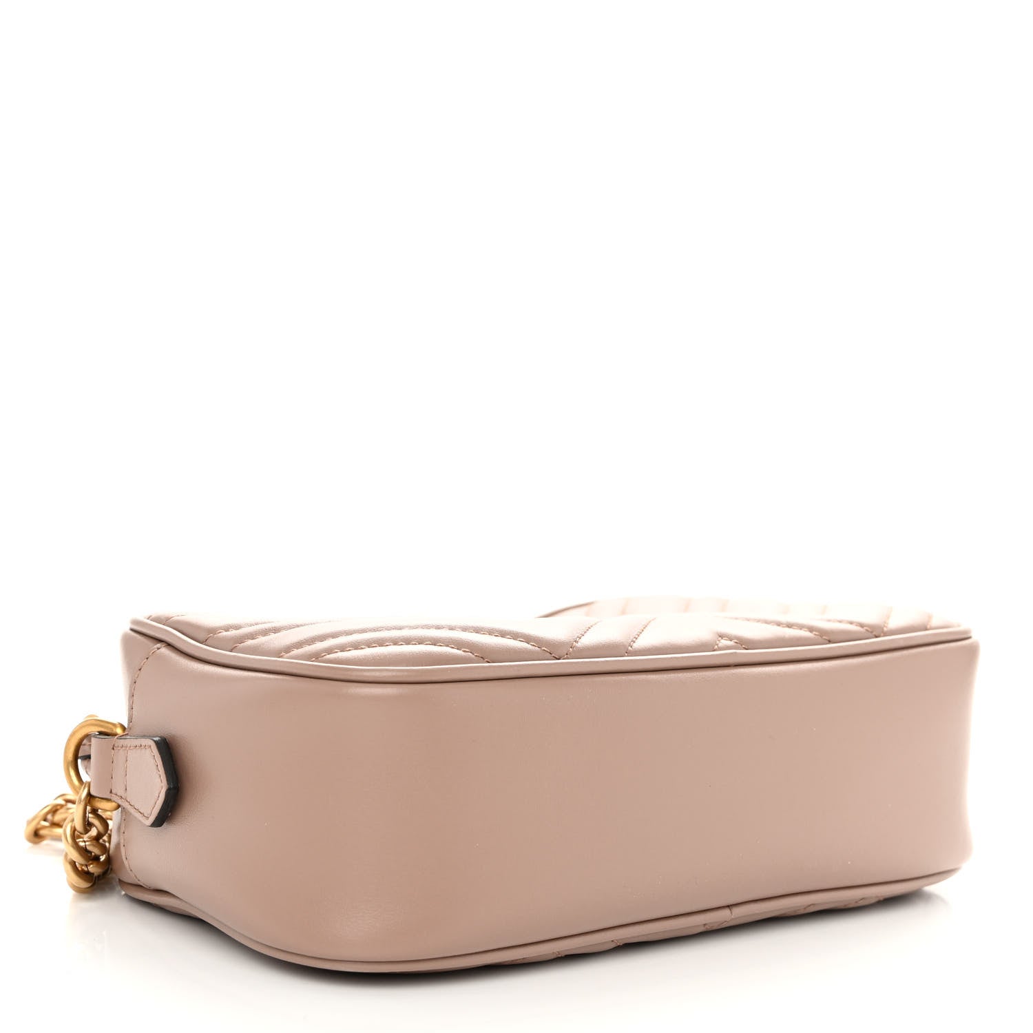 Gucci Calfskin Matelasse Small GG Marmont Chain Shoulder Bag Porcelain Rose 4 of 10