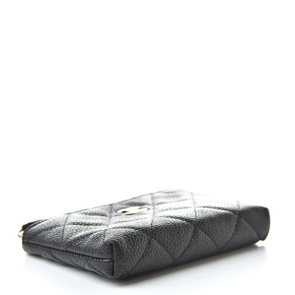 Chanel Caviar Quilted Key Holder Case Black 4 of 9