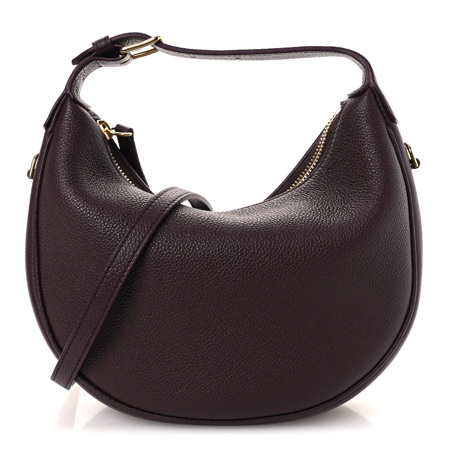 Supple Grained Calfskin Teen Lulu Shoulder Bag Deep Burgundy