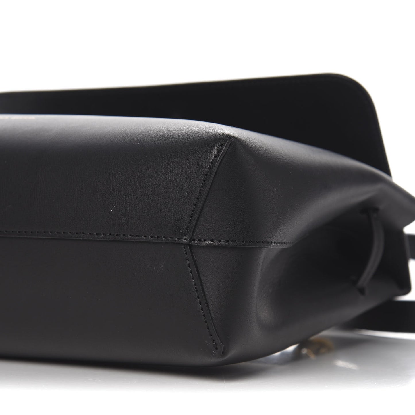 Calfskin Mini Lady Bag Black Blu