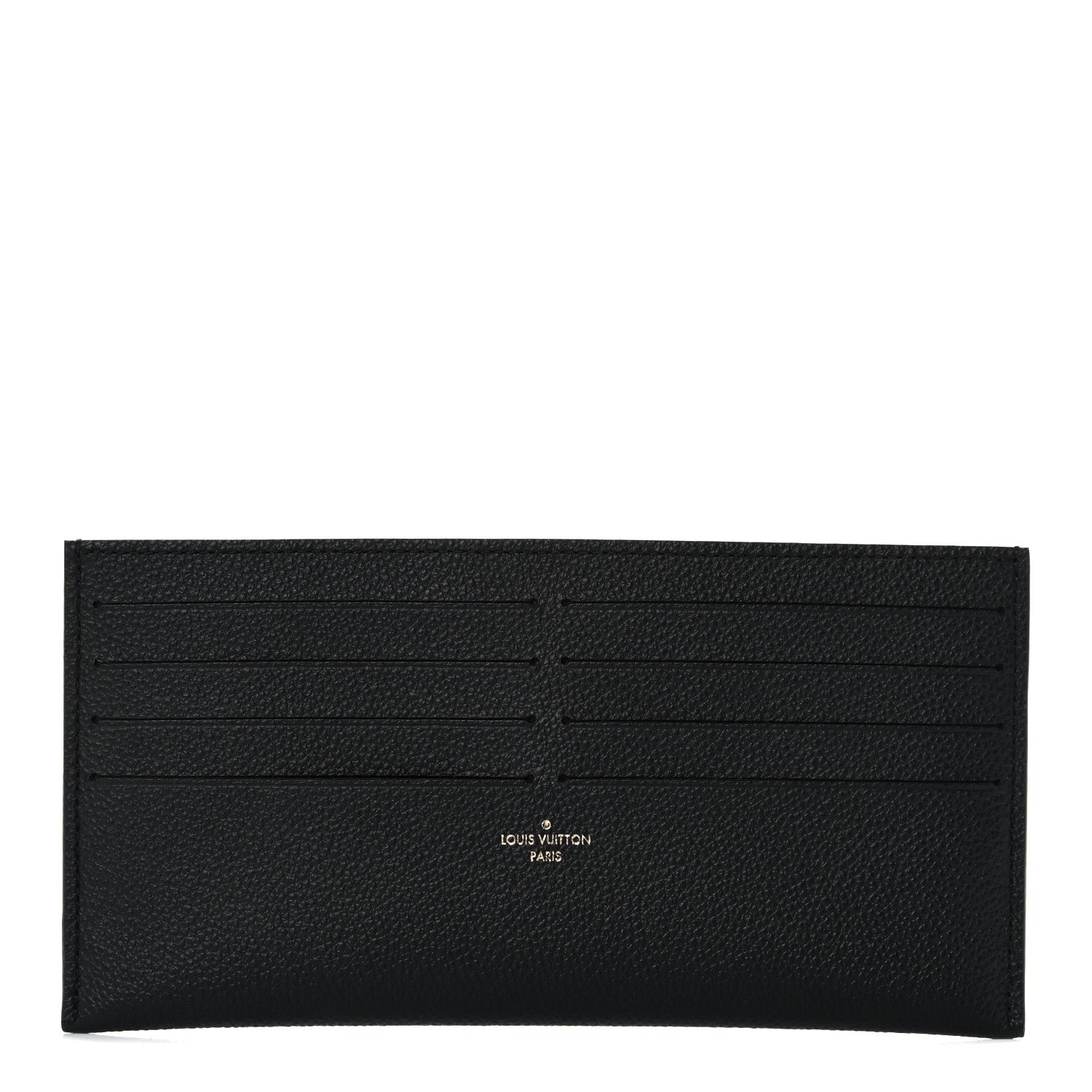 Louis Vuitton Calfskin Felicie Chain Wallet Card Holder Insert Black 1 of 8