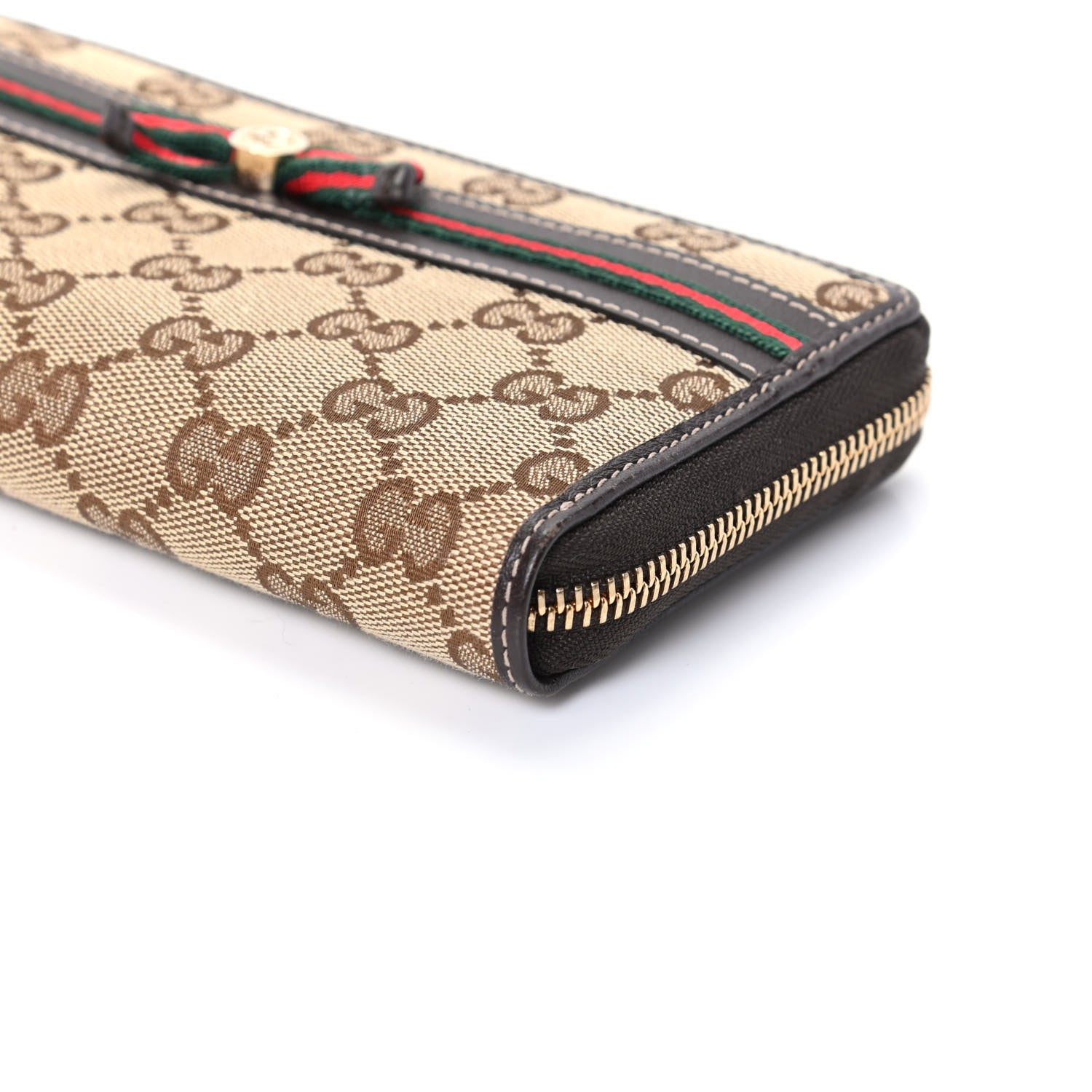 Gucci Monogram Princy Zip Around Wallet Dark Brown 8 of 8