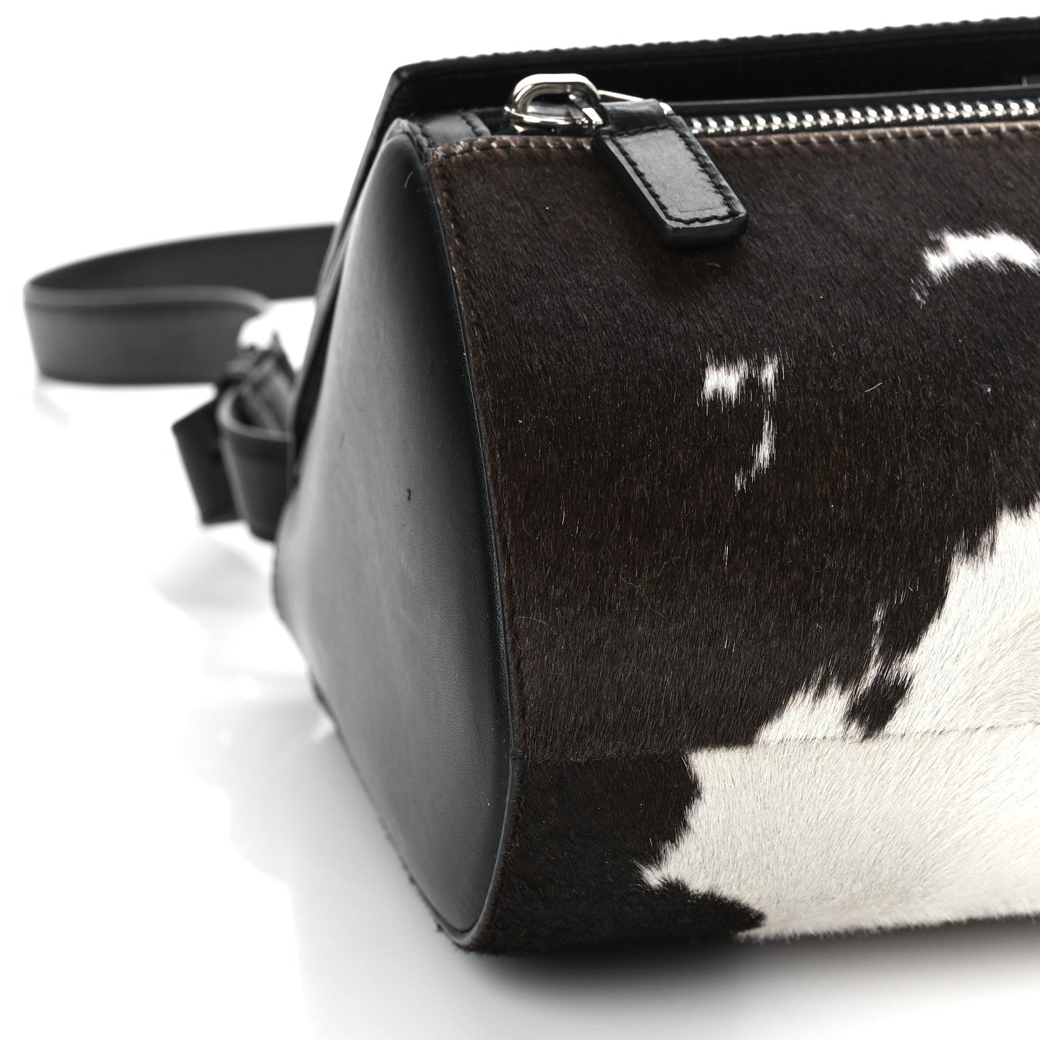Givenchy Cow Hair Medium Pandora Box Crossbody Bag Brown White 8 of 9