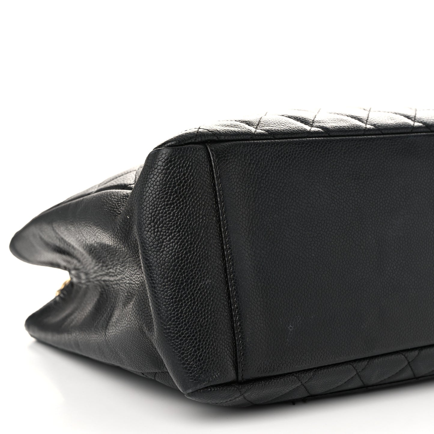 Caviar Quilted Grand Shopping Tote GST Black