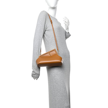 Fendi Shiny Nappa Small Fendi First Caramello 2 of 10