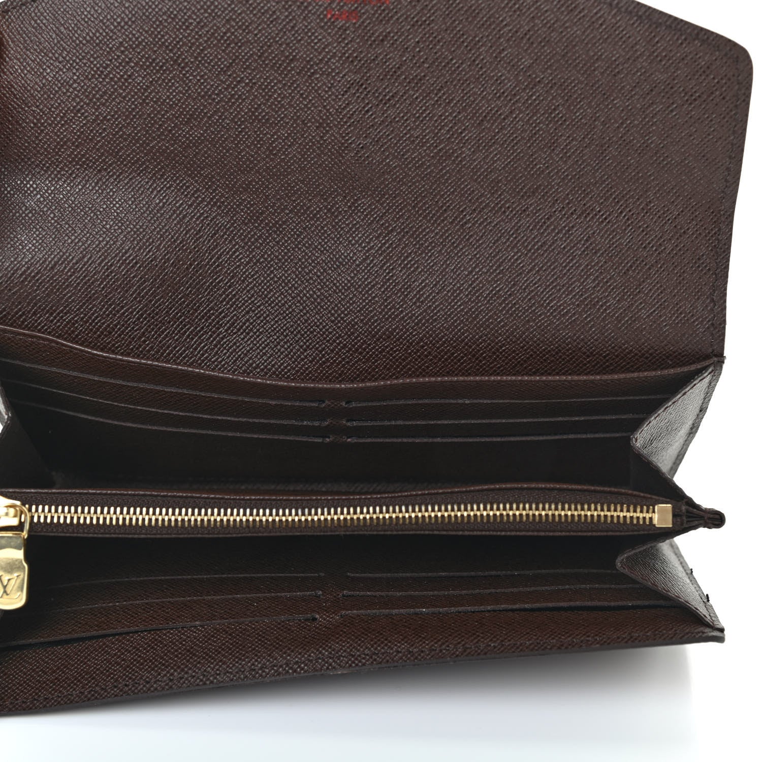 Louis Vuitton Damier Ebene Sarah Wallet NM 5 of 7