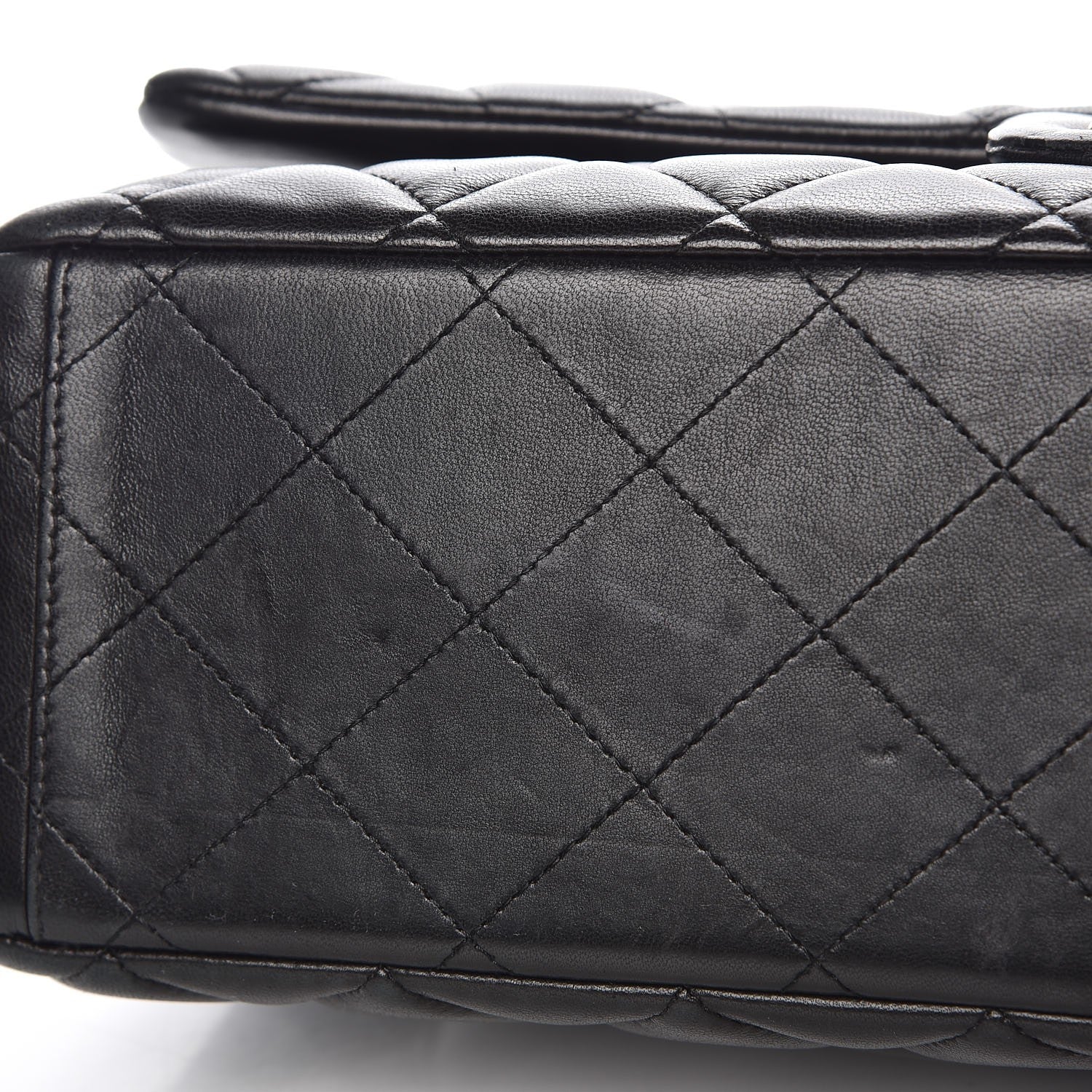 Chanel Lambskin Quilted Maxi Double Flap Black 14 of 15