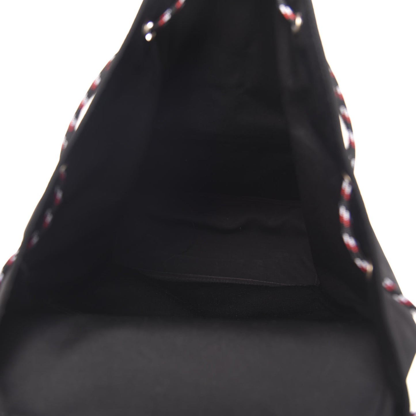 Calfskin Nylon Motion Backpack Black