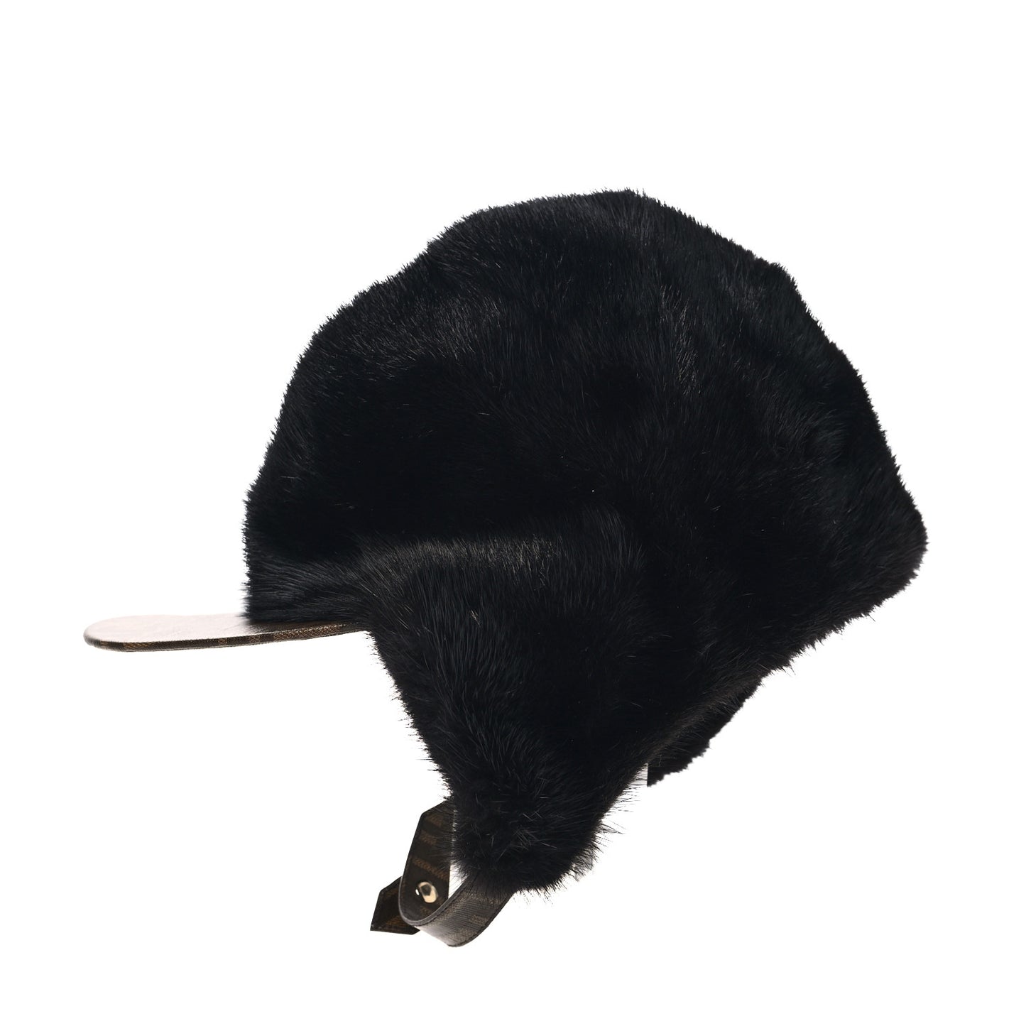 Mink Glazed Fabric FF Cap Hat M Black Tobacco