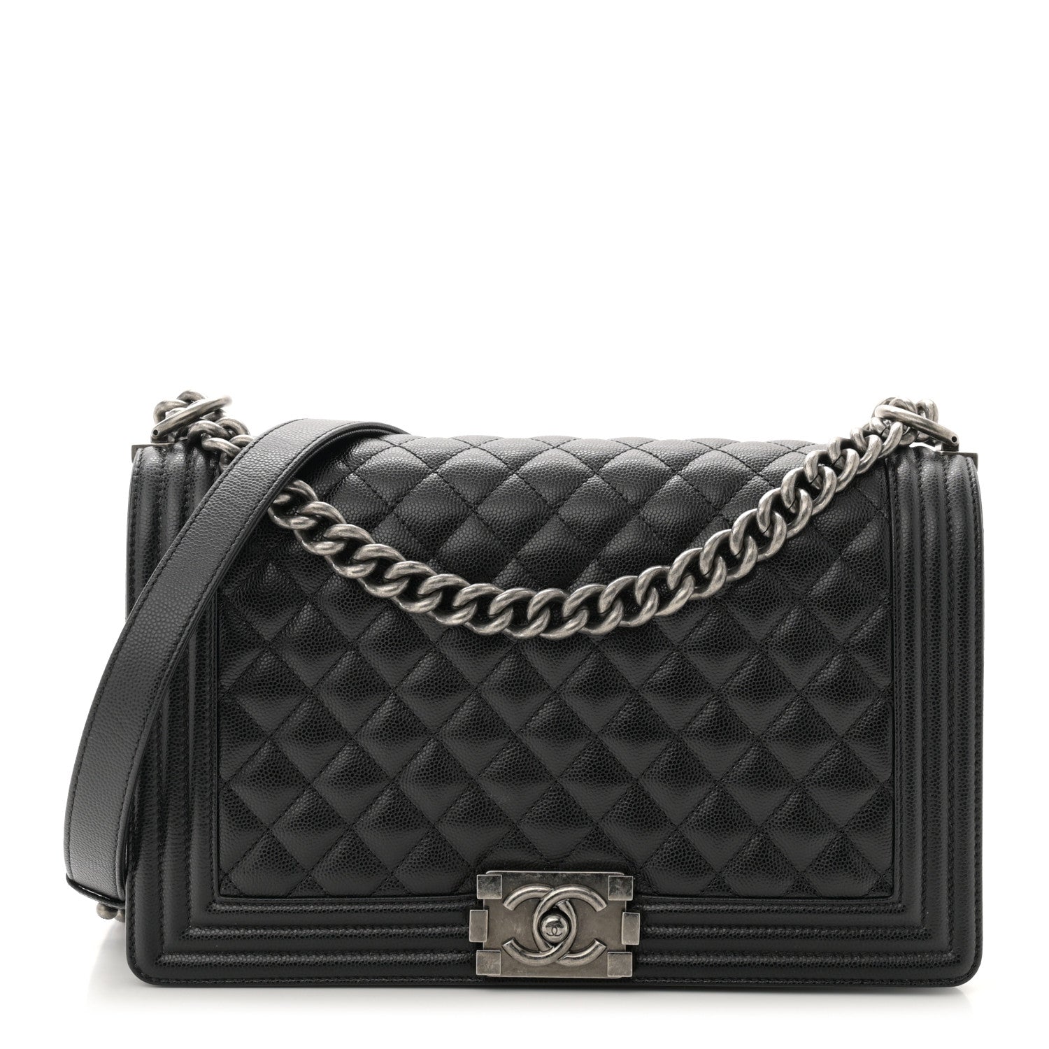 Chanel Caviar Quilted New Medium Boy Flap Black 1 of 10