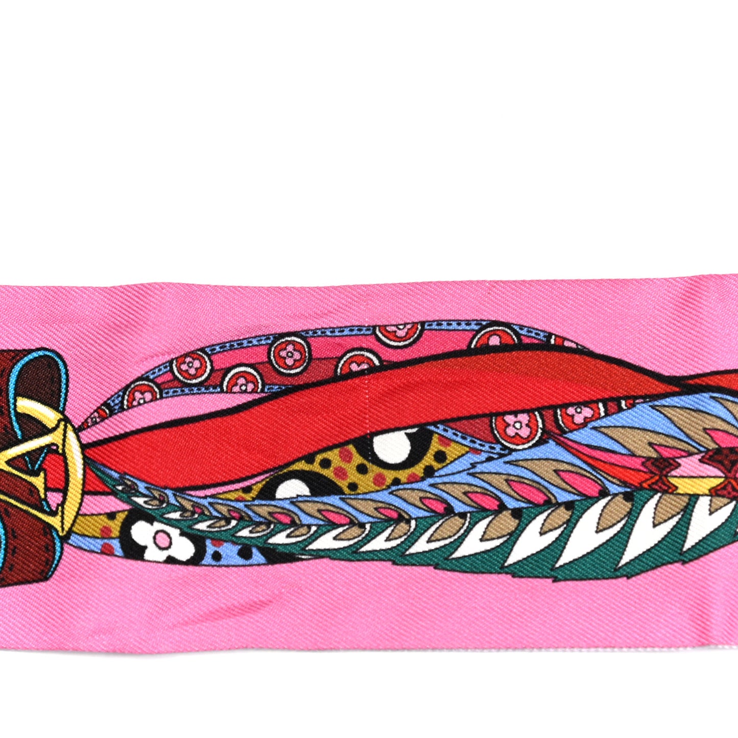 Silk Monogram Romance BB Bandeau Rose