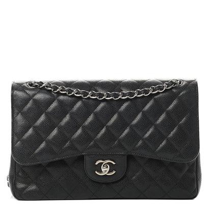 Chanel Caviar Quilted Jumbo Double Flap Black 1 of 13