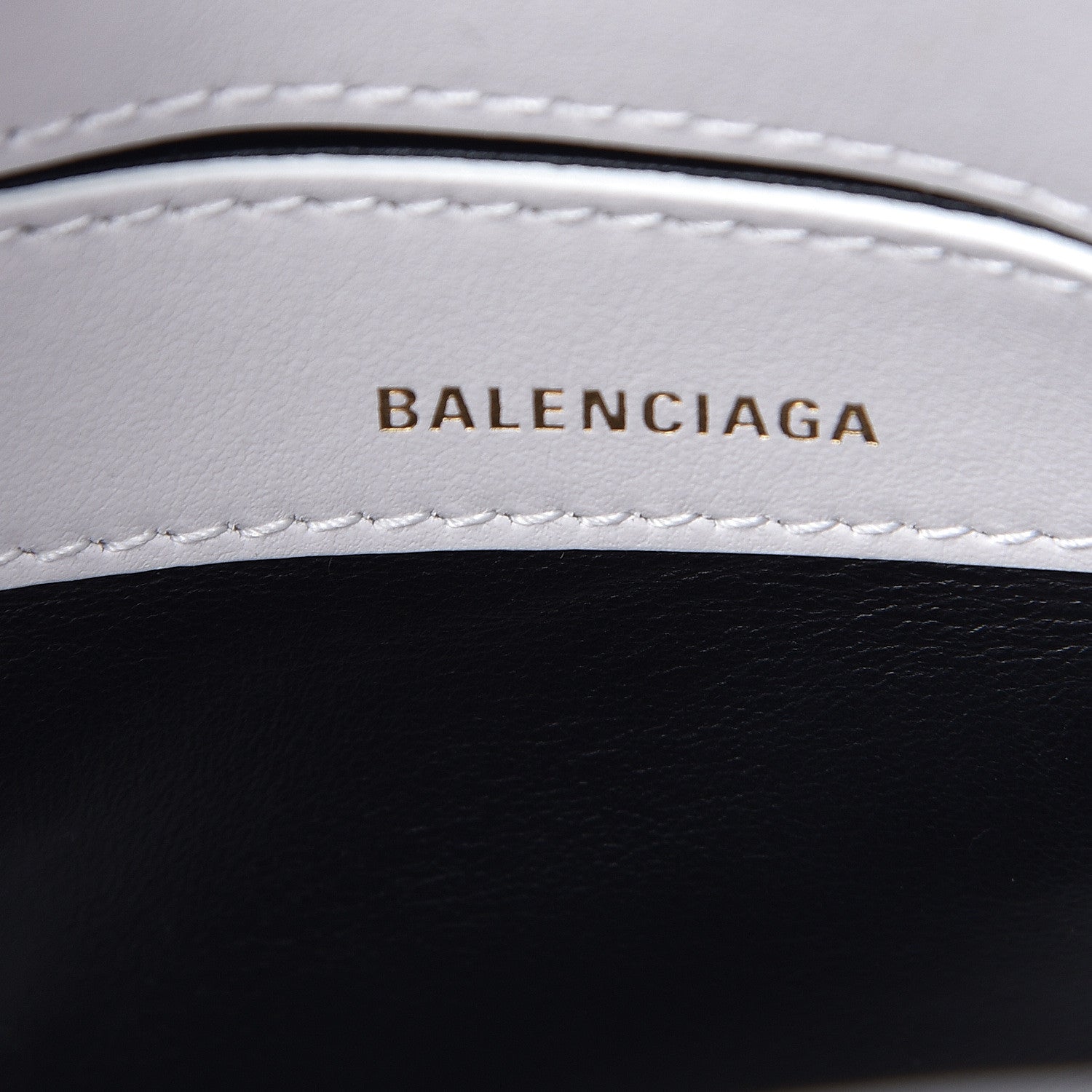 Balenciaga Calfskin Lipstick Logo XXS Ville Top Handle Bag White 6 of 13